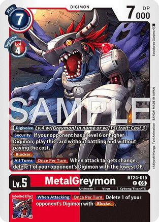 MetalGreymon (BT24-015) - [Time Stranger]