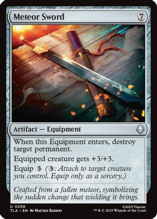 Meteor Sword  [Foil]  (TLA-258) - [Avatar: The Last Airbender]