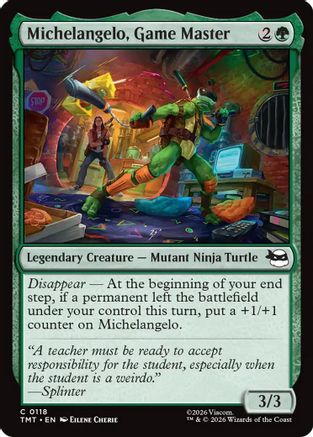 Michelangelo, Game Master  (TMT-118) - [Teenage Mutant Ninja Turtles]