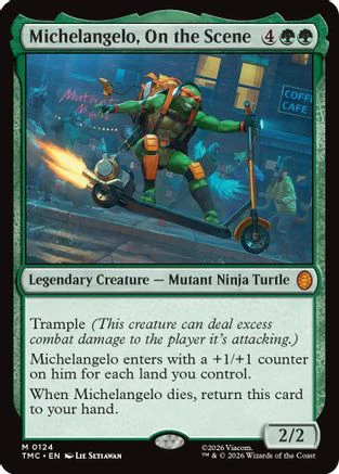 Michelangelo, On the Scene  (TMC-124) - [Commander: Teenage Mutant Ninja Turtles]