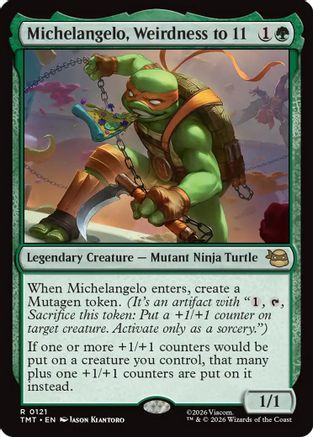 Michelangelo, Weirdness to 11  (TMT-121) - [Teenage Mutant Ninja Turtles]