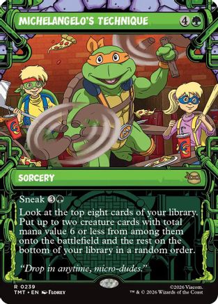 Michelangelo's Technique (Showcase)  (TMT-239) - [Teenage Mutant Ninja Turtles]