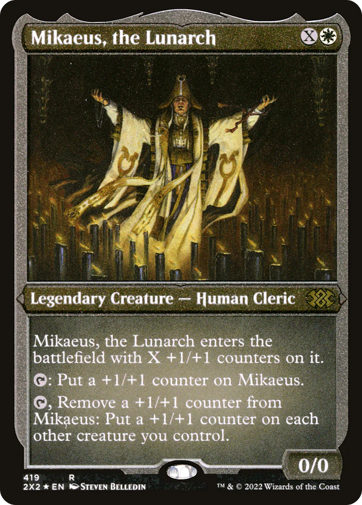 Mikaeus, the Lunarch (Foil Etched)  [Foil]  (2X2-419) - [Double Masters 2022]