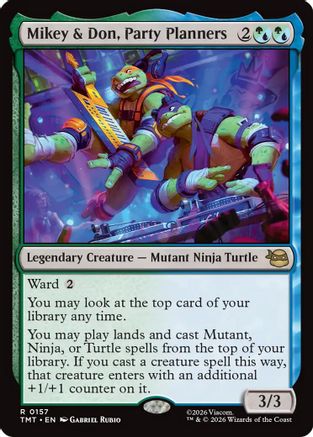 Mikey & Don, Party Planners  (TMT-157) - [Teenage Mutant Ninja Turtles]