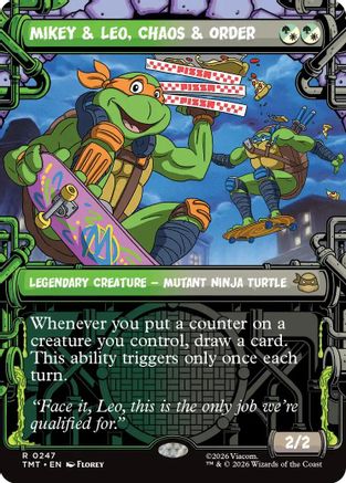 Mikey & Leo, Chaos & Order (Showcase)  (TMT-247) - [Teenage Mutant Ninja Turtles]