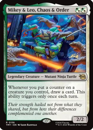Mikey & Leo, Chaos & Order  (TMT-157) - [Teenage Mutant Ninja Turtles]