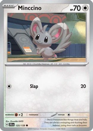 Minccino  - (125/159) Reverse Holofoil [SV09 Journey Together]