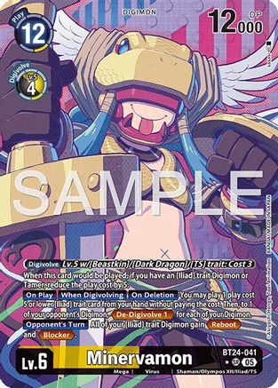 Minervamon (Alternate Art) (BT24-041) - [Time Stranger] Foil