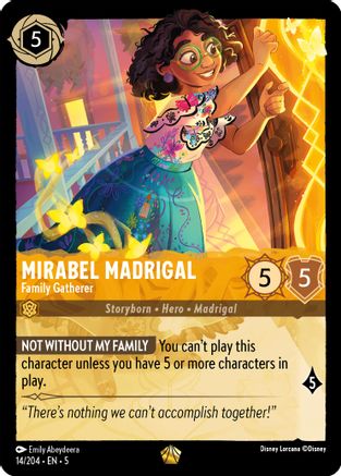 Mirabel Madrigal - Family Gatherer (14/204) - [Shimmering Skies] Cold Foil