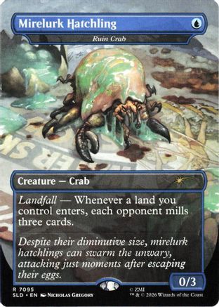 Mirelurk Hatchling - Ruin Crab  [Foil]  (SLD-7095) - [Secret Lair Drop Series]