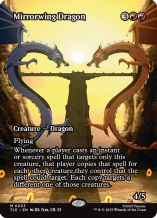Mirrorwing Dragon (Borderless)  (TLE-033) - [Avatar: The Last Airbender: Eternal-Legal]