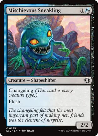 Mischievous Sneakling  (ECL-235) - [Lorwyn Eclipsed]