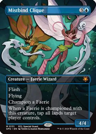 Mistbind Clique (Borderless)  [Foil]  (SPG-131) - [Special Guests]