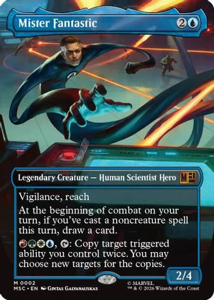 Mister Fantastic (Borderless)  (MSC-002) - [Commander: Marvel Super Heroes]