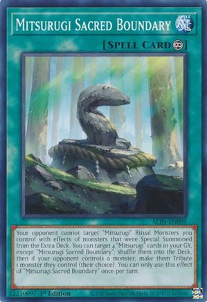 Mitsurugi Sacred Boundary [ALIN-EN095] - Alliance Insight 1st Edition - Common / Short Print