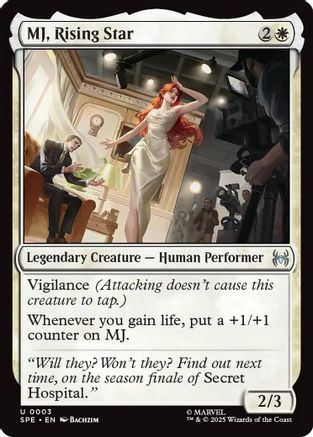 MJ, Rising Star  [Foil]  (SPE, MAR-003) - [Marvel's Spider-Man: Eternal-Legal]