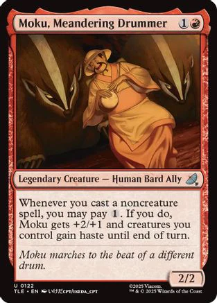 Moku, Meandering Drummer  [Foil]  (TLE-122) - [Avatar: The Last Airbender: Eternal-Legal]