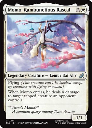 Momo, Rambunctious Rascal  (TLE-217) - [Avatar: The Last Airbender: Eternal-Legal]