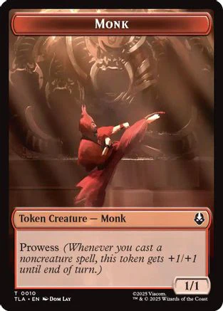 Monk // Food (0021) Double-Sided Token  (TLA-10 // 21) - [Avatar: The Last Airbender]