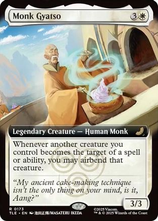 Monk Gyatso (Extended Art)  [Foil]  (TLE-173) - [Avatar: The Last Airbender: Eternal-Legal]