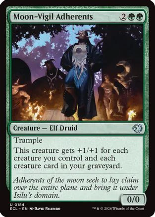 Moon-Vigil Adherents  (ECL-184) - [Lorwyn Eclipsed]
