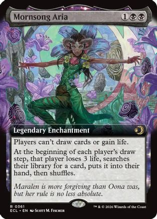 Mornsong Aria (Extended Art)  [Foil]  (ECL-361) - [Lorwyn Eclipsed]