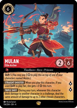 Mulan - Elite Archer (114/204) - [Ursulas Return]