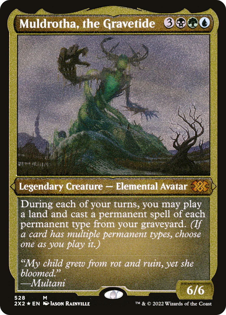Muldrotha, the Gravetide (Foil Etched)  [Foil]  (2X2-528) - [Double Masters 2022]