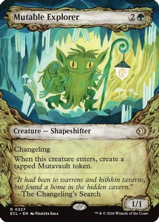 Mutable Explorer (Showcase)  [Foil]  (ECL-327) - [Lorwyn Eclipsed]