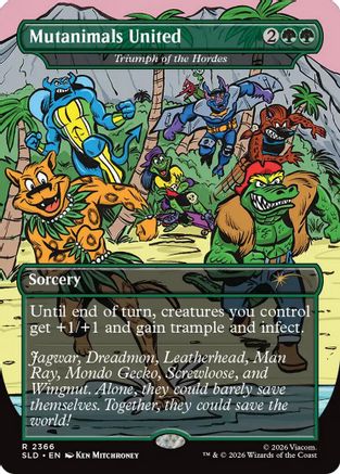 Mutanimals United - Triumph of the Hordes  (SLD-2366) - [Secret Lair Drop Series]