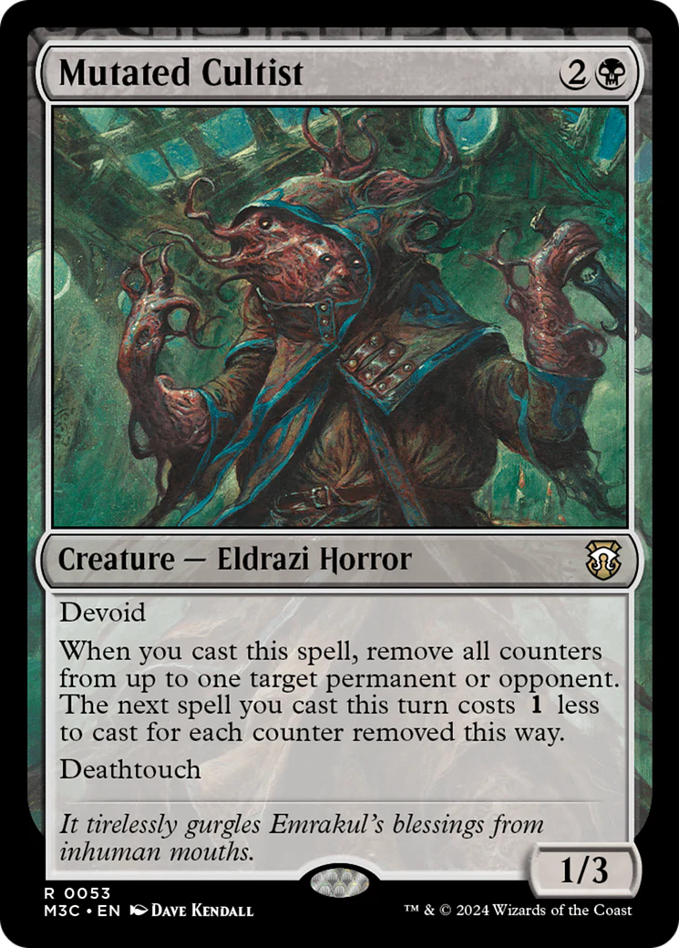 Mutated Cultist  [Foil]  (M3C-053) - [Modern Horizons 3 Commander]: (devoid)