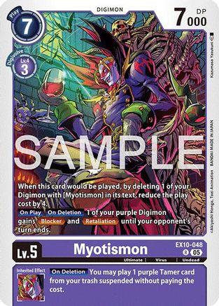 Myotismon (EX10-048) - [Sinister Order] Foil