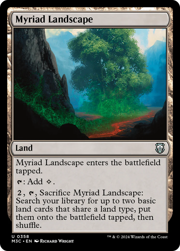 Myriad Landscape  [Foil]  (M3C-358) - [Modern Horizons 3 Commander]