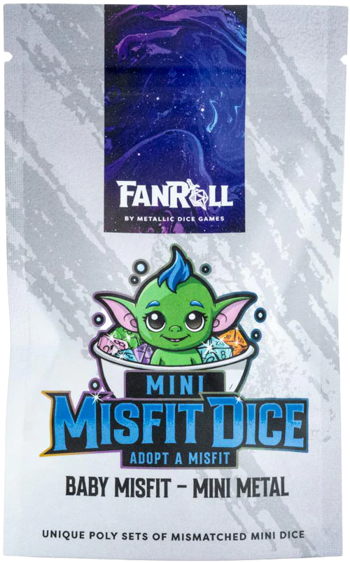 MYSTERY MISFIT MINI METAL POLYHEDRAL DICE SET