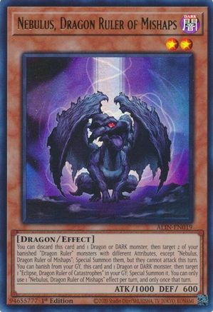 Nebulus, Dragon Ruler of Mishaps [ALIN-EN019] - Alliance Insight 1st Edition - Ultra Rare