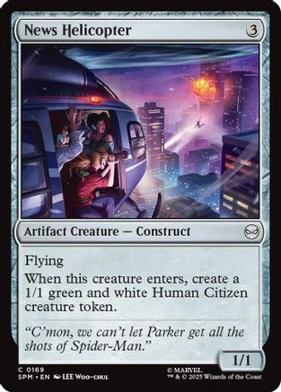News Helicopter  [Foil]  (SPM-269) - [Marvel's Spider-Man]