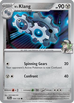 N's Klang  - (104/159) Reverse Holofoil [SV09 Journey Together]