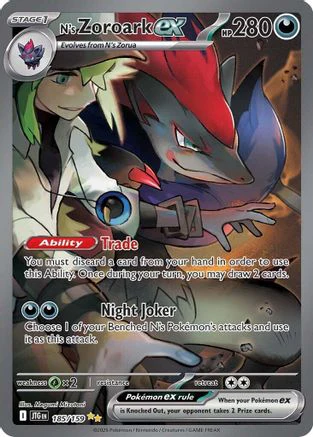 N's Zoroark ex - 185/159  - (185/159) Holofoil [SV09 Journey Together]