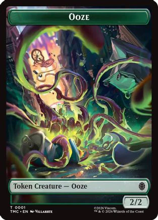 Ooze // Copy Double-Sided Token  [Foil]  (TMC-1 // 1) - [Commander: Teenage Mutant Ninja Turtles]