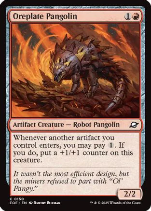 Oreplate Pangolin  [Foil]  (EOE-150) - [Edge of Eternities]