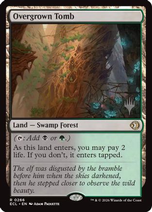 Overgrown Tomb  [Foil]  (PPECL-266) - [Promo Pack: Lorwyn Eclipsed]