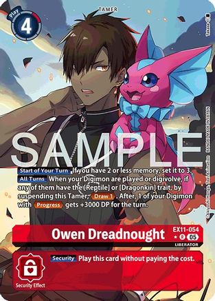 Owen Dreadnought (Alternate Art) (EX11-054) - [Dawn of Liberator] Foil