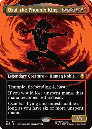 Ozai, the Phoenix King (0335) (Borderless)  [Foil]  (TLA-335) - [Avatar: The Last Airbender]