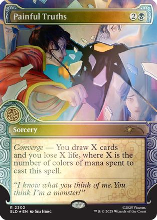 Painful Truths (Rainbow Foil)  [Foil]  (SLD-2302) - [Secret Lair Drop Series]