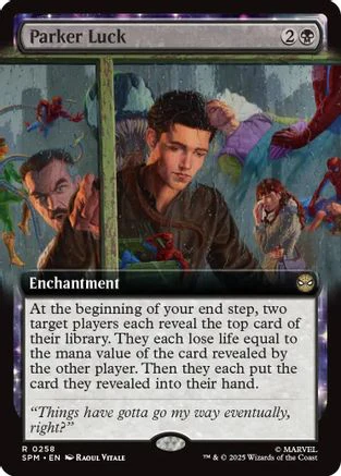 Parker Luck (Extended Art)  [Foil]  (SPM-258) - [Marvel's Spider-Man]