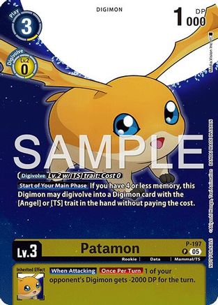 Patamon (Digimon Story: Time Stranger Promo Pack) (P) - [Digimon Promotion Cards] Foil