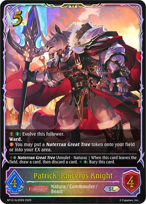 Patrick, Rhiceros Knight (SL) - BP12: Worldreaver’s Descent (BP12-SL05EN)