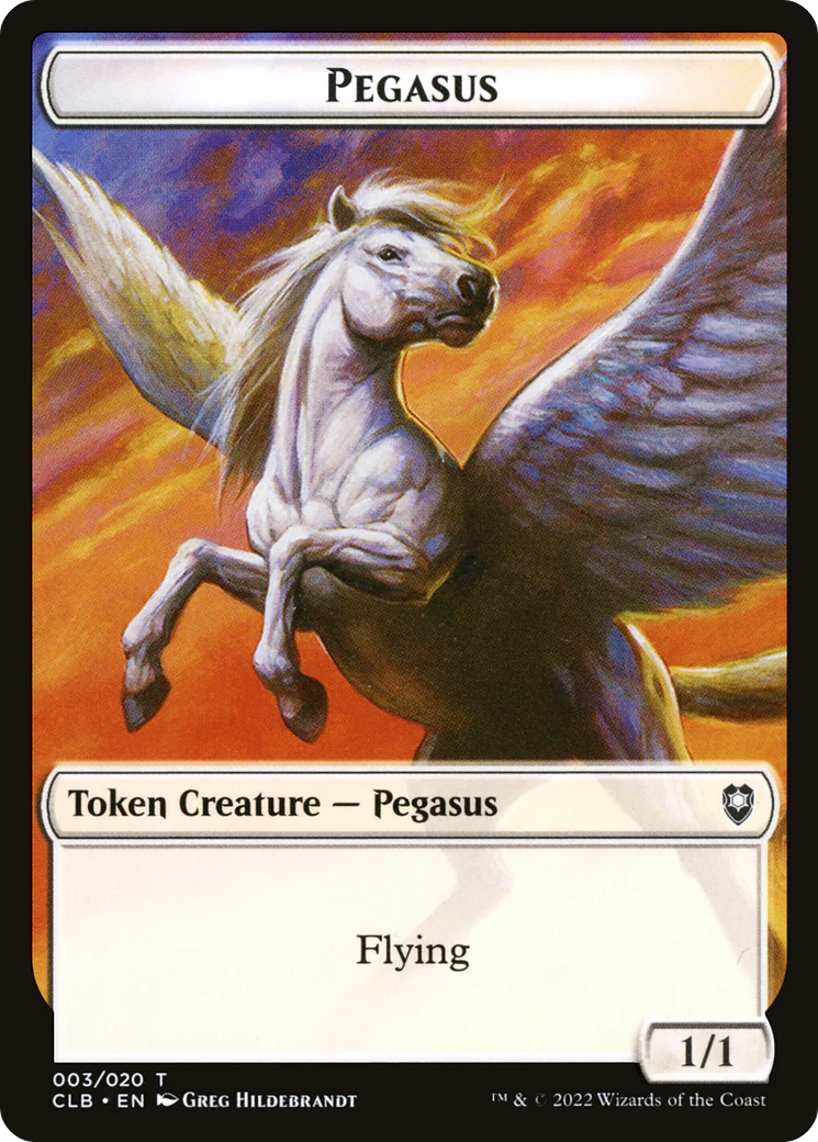 Pegasus  [Foil]  (CLB-003) - [Battle for Baldur's Gate Tokens]