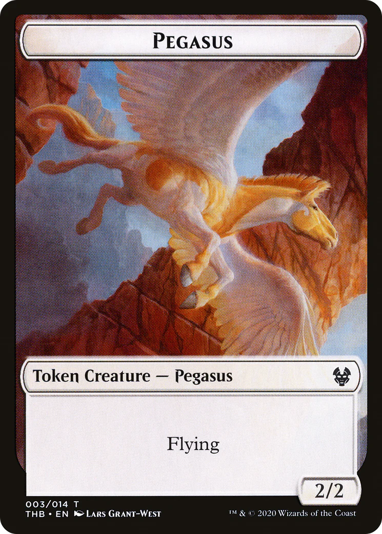 Pegasus  [Foil]  (THB-003) - [Theros Beyond Death Tokens]