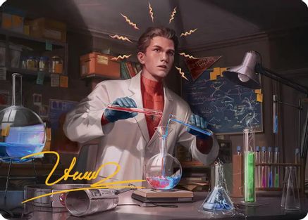 Peter Parker Art Card (3/54) (Gold-Stamped Signature)  (AASPM-003) - [Art Series: Marvel's Spider-Man]